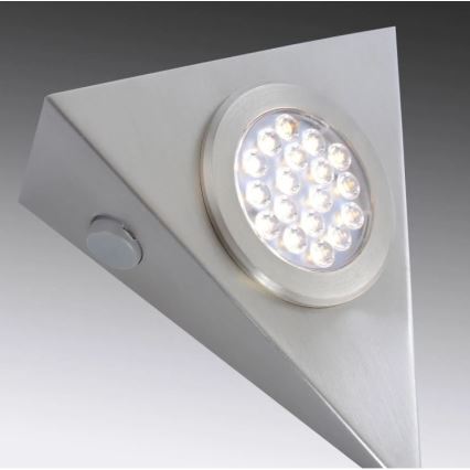 Paul Neuhaus 1119-55-3 - SET 3x LED-Möbelbeleuchtung mit einem Sensor HELENA LED/2,5W/230V