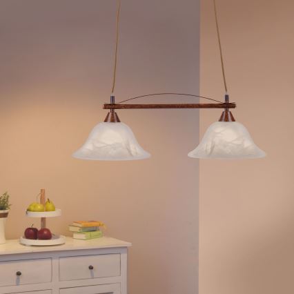 Paul Neuhaus 15242-48 - Kronleuchter an Schnur NELLY 2xE14/40W/230V