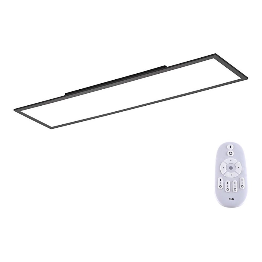 Paul Neuhaus 16533-16-O - LED Dimmbares Aufbaupanel FLAT LED/24W/230V 2700-5000K schwarz + Fernbedienung