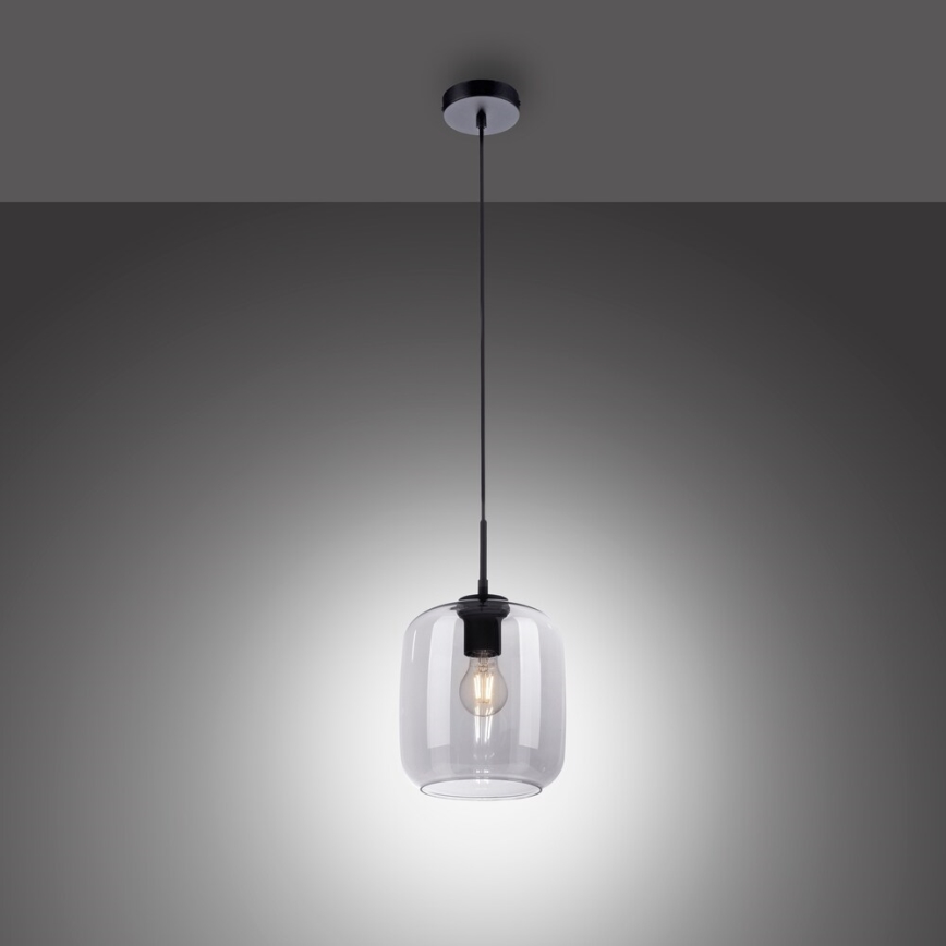 Paul Neuhaus 2002-25 - Hängeleuchte SHITAKE 1xE27/10W/230V d 20 cm Rauch-