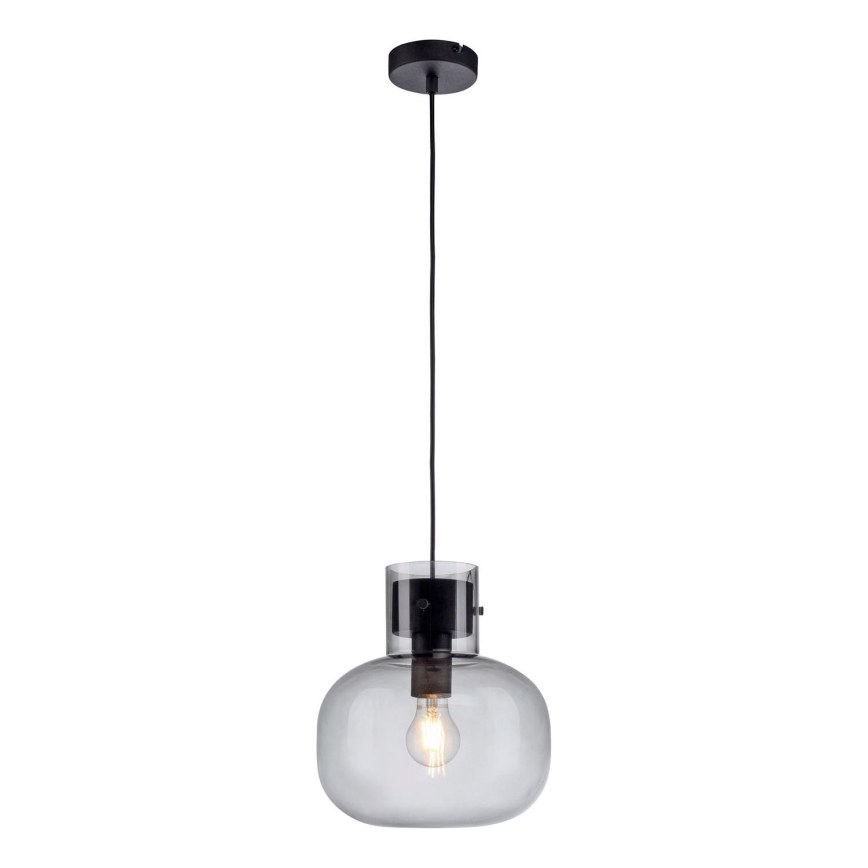 Paul Neuhaus 2003-25 - Hängeleuchte SHITAKE 1xE27/10W/230V d 25 cm Rauch-