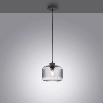 Paul Neuhaus 2005-25 - Hängeleuchte BOLETUS 1xE27/10W/230V d 23,5 cm grau