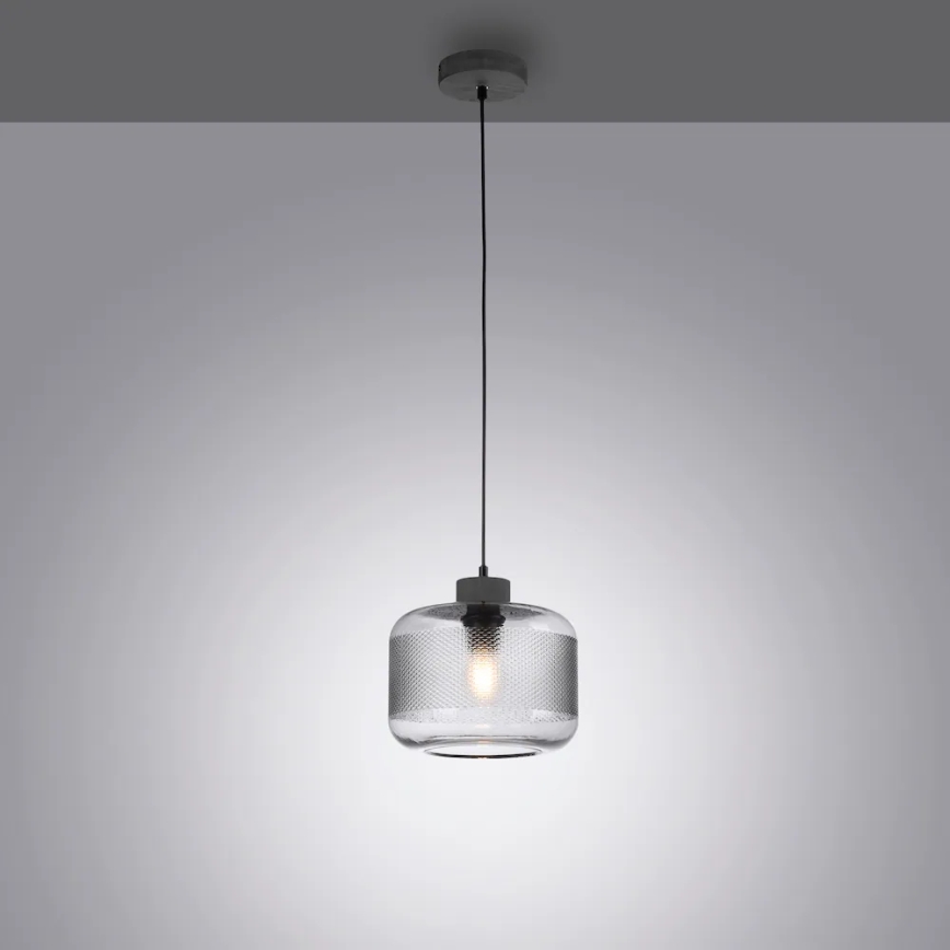 Paul Neuhaus 2005-25 - Hängeleuchte BOLETUS 1xE27/10W/230V d 23,5 cm grau