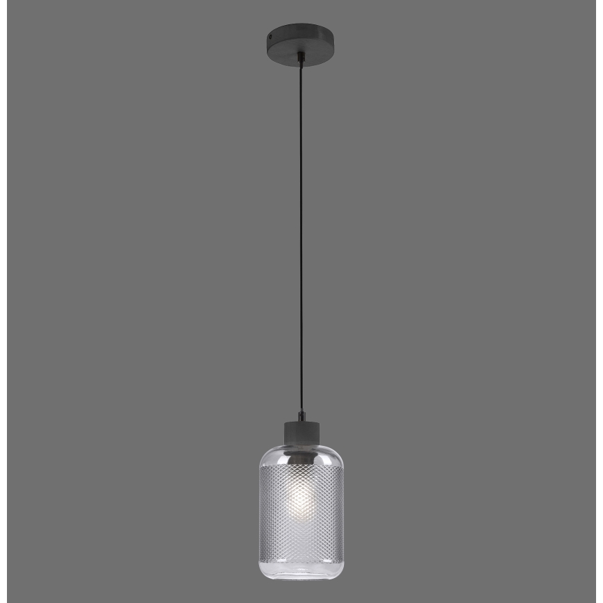 Paul Neuhaus 2006-25 - Hängeleuchte BOLETUS 1xE27/10W/230V d 14 cm grau