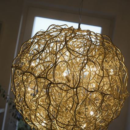 Paul Neuhaus 2019-12 - Pendelleuchte SAREA an Kabel, 15xG9/40W/230V, goldfarben