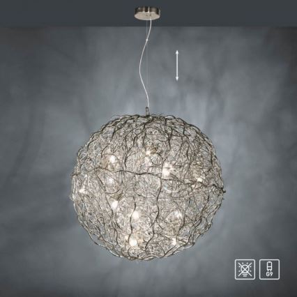 Paul Neuhaus 2019-21 - Pendelleuchte an Kabel SAREA 15xG9/40W/230V silber