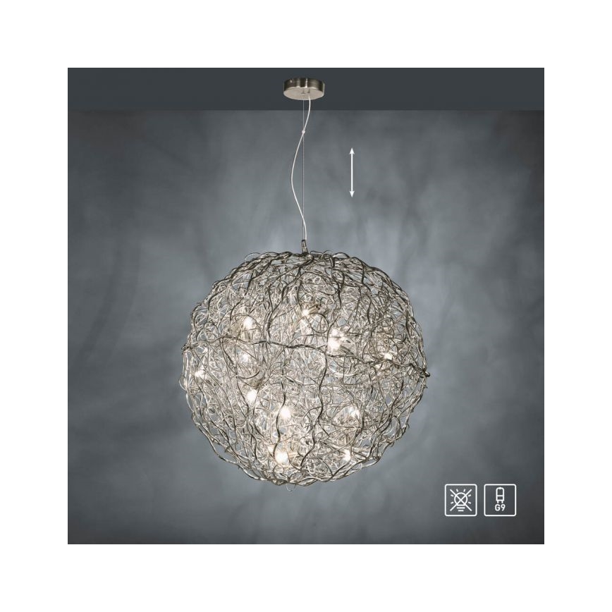 Paul Neuhaus 2019-21 - Pendelleuchte an Kabel SAREA 15xG9/40W/230V silber