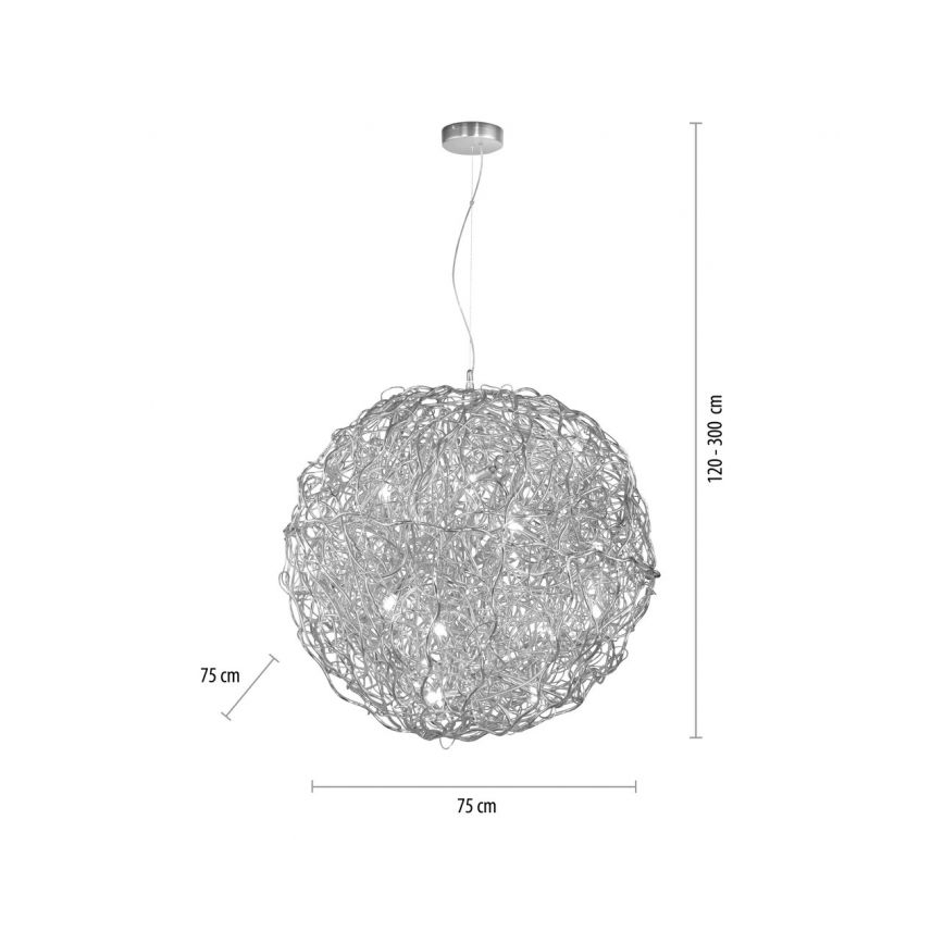 Paul Neuhaus 2019-21 - Pendelleuchte an Kabel SAREA 15xG9/40W/230V silber