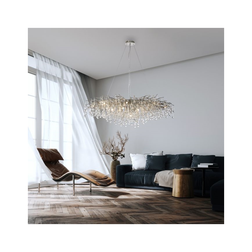 Paul Neuhaus 2031-55 - Kronleuchter an Schnur ICICLE 15xG9/40W/230V