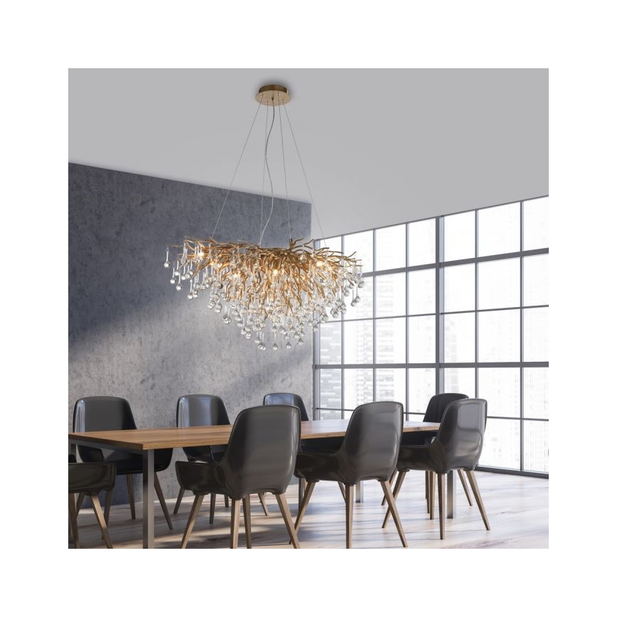 Paul Neuhaus 2192-11 - Kronleuchter an Schnur ICICLE 10xG9/40W/230V