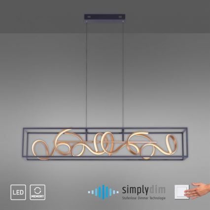 Paul Neuhaus 2416-18 - LED Dimmbare Hängeleuchte SELINA 4xLED/10,2W/230V