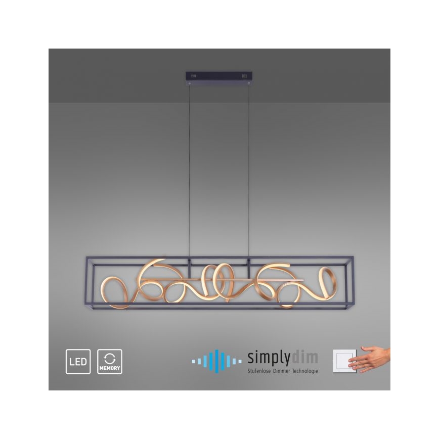 Paul Neuhaus 2416-18 - LED Dimmbare Hängeleuchte SELINA 4xLED/10,2W/230V