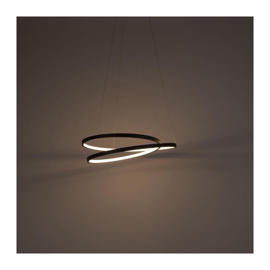 Paul Neuhaus 2472-18 - LED Dimmbarer Kronleuchter an Schnur ROMAN LED/30W/230V schwarz