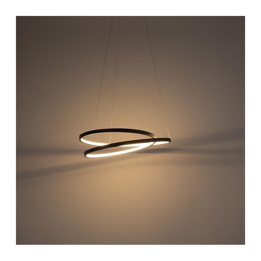 Paul Neuhaus 2472-18 - LED Dimmbarer Kronleuchter an Schnur ROMAN LED/30W/230V schwarz