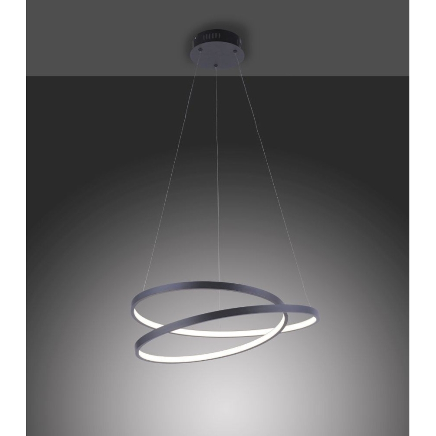 Paul Neuhaus 2472-18 - LED Dimmbarer Kronleuchter an Schnur ROMAN LED/30W/230V schwarz