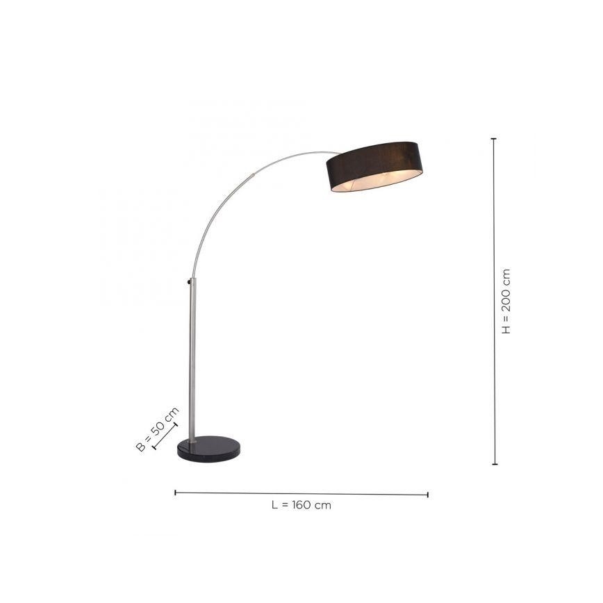 Paul Neuhaus 307-55 - Stehleuchte PETRO 3xE27/60W/230V