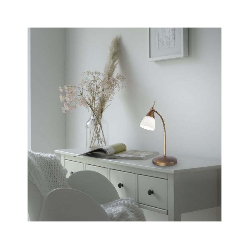 Paul Neuhaus 4001-11 - Dimmbare LED-Tischleuchte mit Touch-Funktion PINO 1xG9/3W/230V kupfern