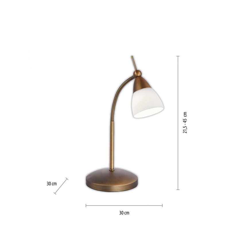 Paul Neuhaus 4001-11 - Dimmbare LED-Tischleuchte mit Touch-Funktion PINO 1xG9/3W/230V kupfern