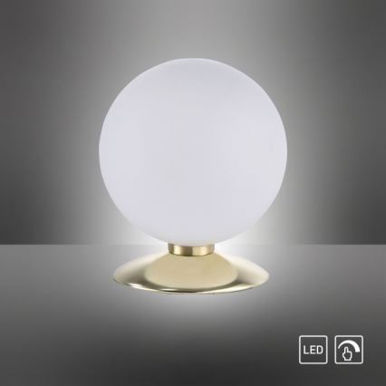 Paul Neuhaus 4013-60 - Dimmbare LED-Tischleuchte mit Touch-Funktion BUBBA 1xG9/3W/230V golden