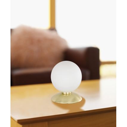 Paul Neuhaus 4437-60 - Dimmbare LED-Tischleuchte mit Touch-Funktion BUBBA 1xG9/28W/230V golden
