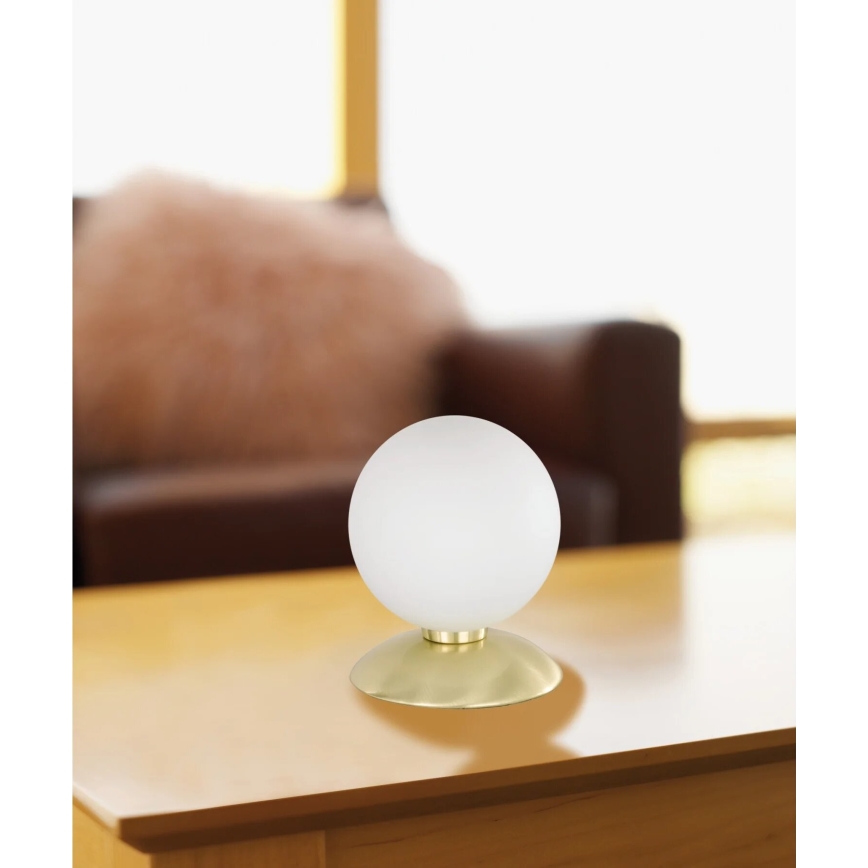 Paul Neuhaus 4437-60 - Dimmbare LED-Tischleuchte mit Touch-Funktion BUBBA 1xG9/28W/230V golden