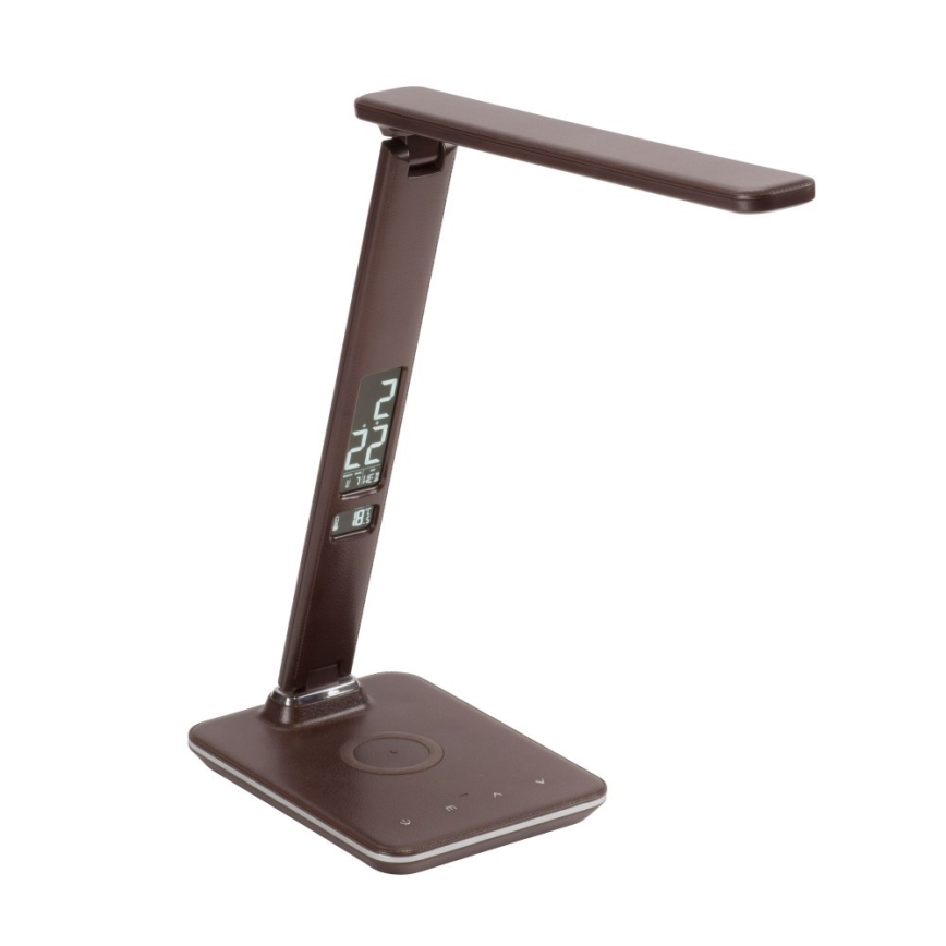 Paul Neuhaus 4595-23 - LED dimmbare Touch-Tischlampe mit kabelloser Ladefunktion ADRIANO LED/5W/230V braun