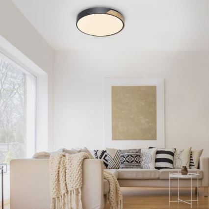 Paul Neuhaus 6071-18 - Dimmbare LED-Deckenleuchte Q-PIATO LED/35W/230V d 51 cm 2700-5000K Wi-Fi + Fernbedienung