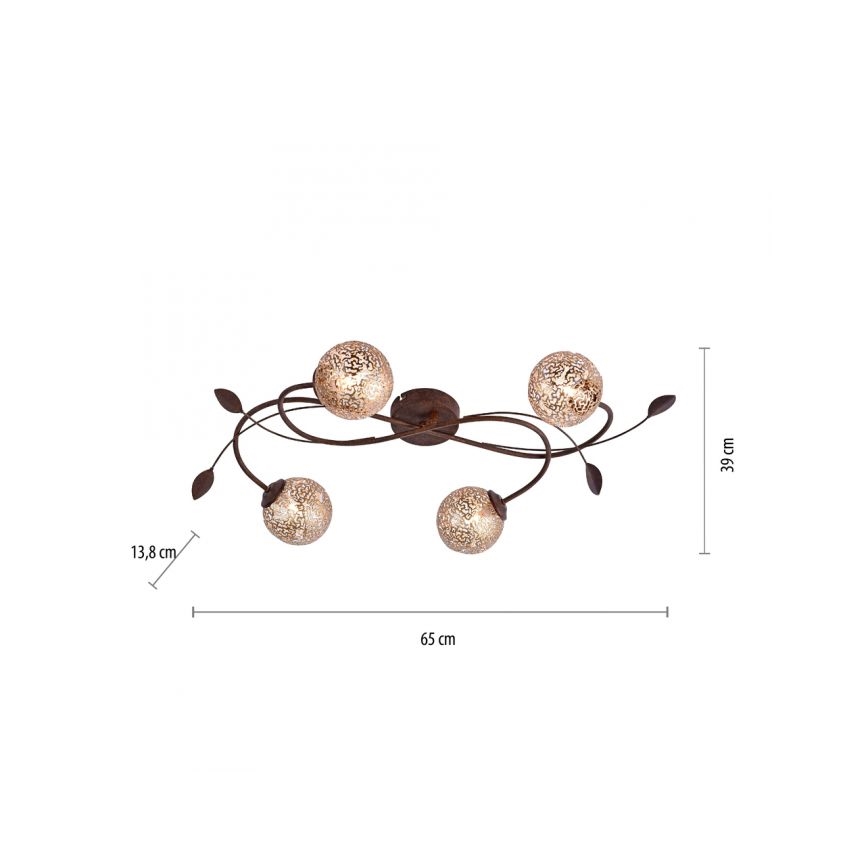 Paul Neuhaus 6395-48 - Kronleuchter GRETA 4xG9/40W/230V