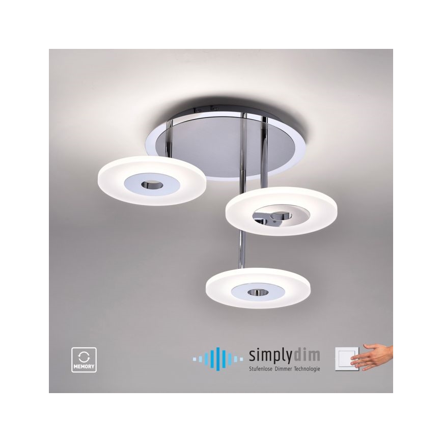 Paul Neuhaus 6446-55 - Dimmender LED-Kronleuchter ADALI 3xLED/13W/230V