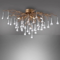 Paul Neuhaus 8090-11 - Anbaukronleuchter ICICLE 4xG9/40W/230V 30x60 cm Messing