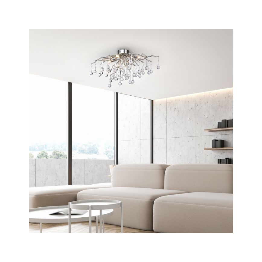 Paul Neuhaus 8090-55 - Aufbau-Kronleuchter ICICLE 4xG9/40W/230V