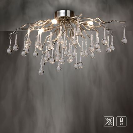 Paul Neuhaus 8090-55 - Aufbau-Kronleuchter ICICLE 4xG9/40W/230V