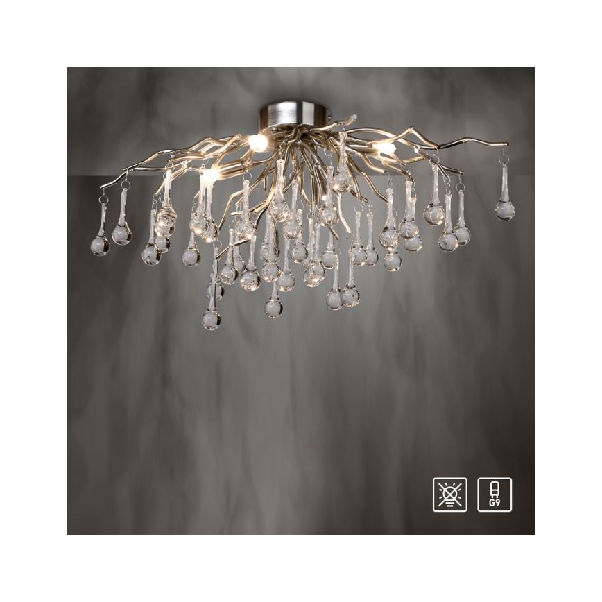 Paul Neuhaus 8090-55 - Aufbau-Kronleuchter ICICLE 4xG9/40W/230V