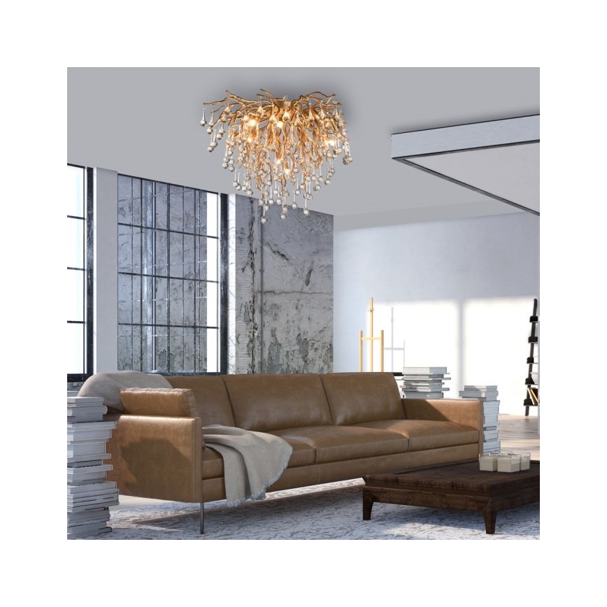 Paul Neuhaus 8091-11 - Aufbau-Kronleuchter ICICLE 9xG9/40W/230V