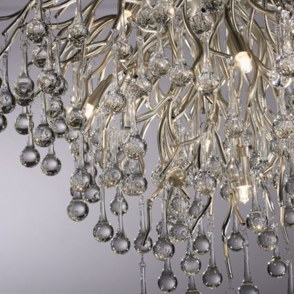 Paul Neuhaus 8091-55 - Anbaukronleuchter ICICLE 9xG9/40W/230V d 50 cm glänzendes Chrom