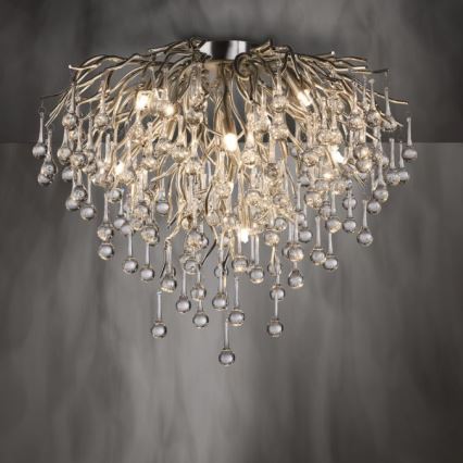 Paul Neuhaus 8091-55 - Aufbau-Kronleuchter ICICLE 9xG9/40W/230V