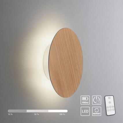 Paul Neuhaus 8152-79 - Dimmbare LED-Wandleuchte PUNTUA LED/1W/3,7V 2200 mAh + Fernbedienung