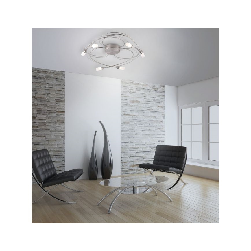 Paul Neuhaus 8250-55 - LED-Anbaukronleuchter NELIA 6xLED/3W/230V, dimmbar