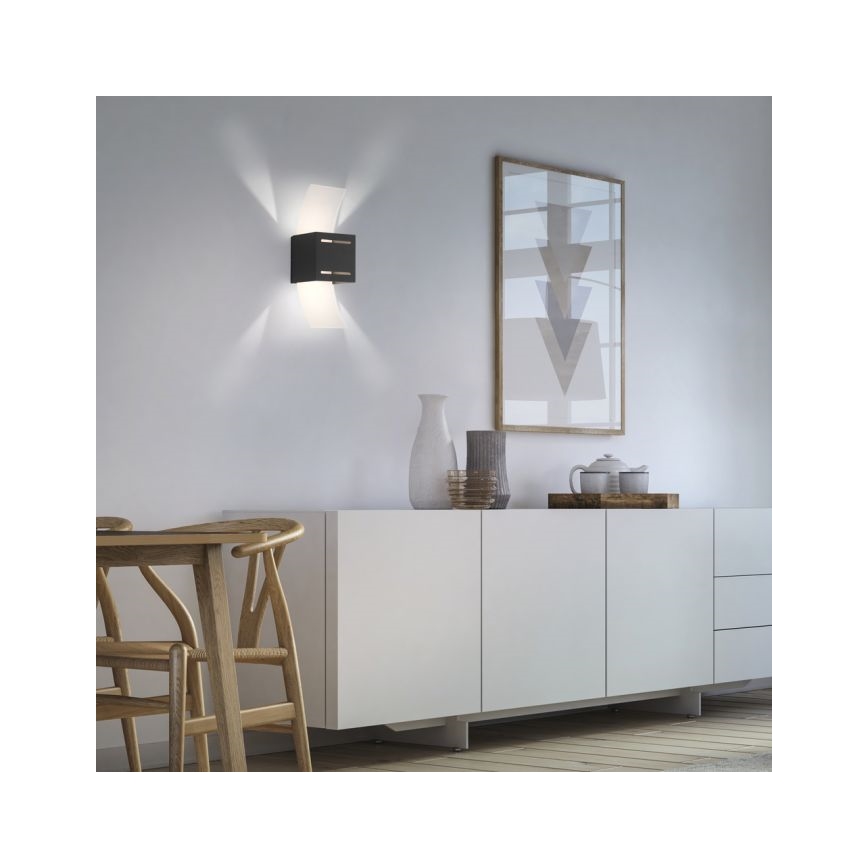 Paul Neuhaus 9007-13 - Wandleuchte ORMA 1xG9/40W/230V schwarz