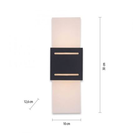 Paul Neuhaus 9007-13 - Wandleuchte ORMA 1xG9/40W/230V schwarz