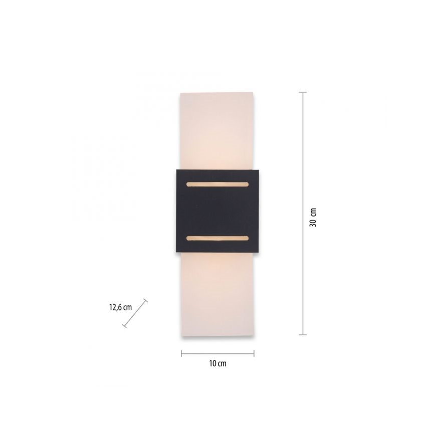 Paul Neuhaus 9007-13 - Wandleuchte ORMA 1xG9/40W/230V schwarz