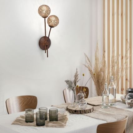 Paul Neuhaus 9032-48 - Wandleuchte GRETA 2xG9/40W/230V