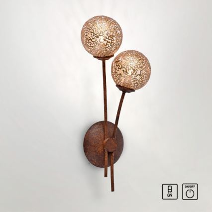 Paul Neuhaus 9032-48 - Wandleuchte GRETA 2xG9/40W/230V