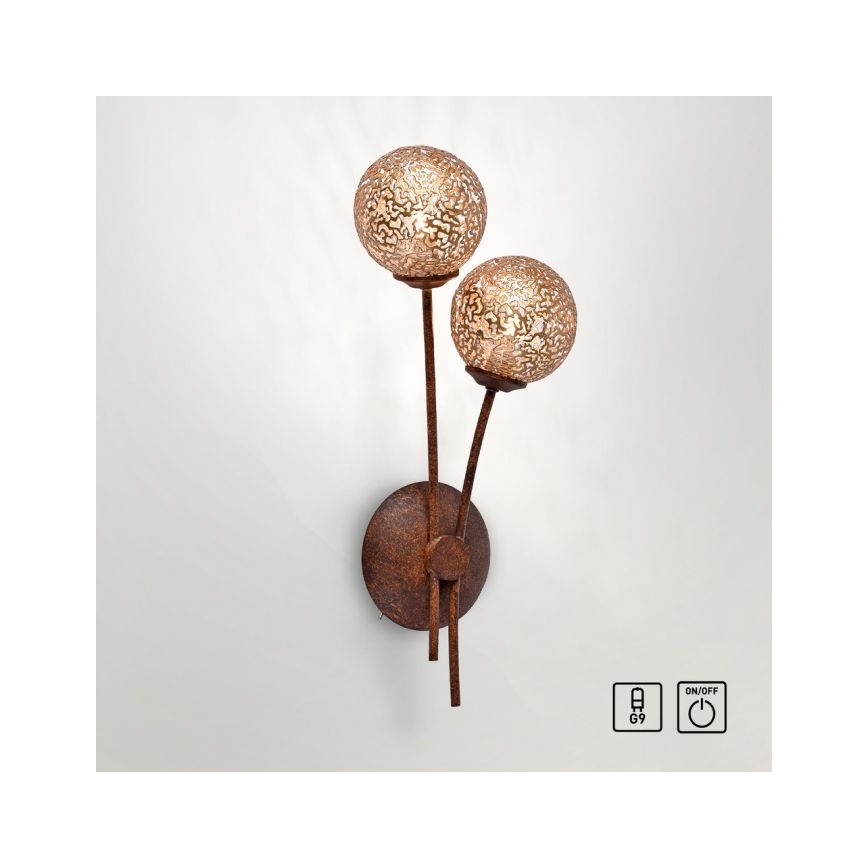 Paul Neuhaus 9032-48 - Wandleuchte GRETA 2xG9/40W/230V