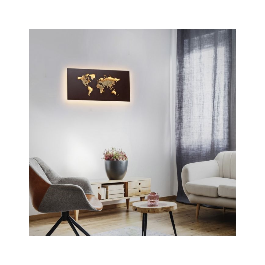 Paul Neuhaus 9056-48 - Dekorative LED-Wandleuchte MAP LED/25W/230V 3000K