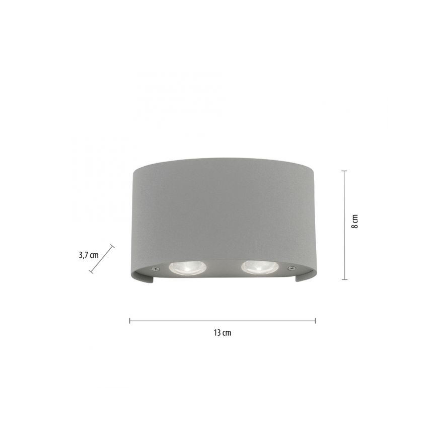 Paul Neuhaus 9487-21 - LED-Außenwandleuchte CARLO 4xLED/0,8W/230V IP54