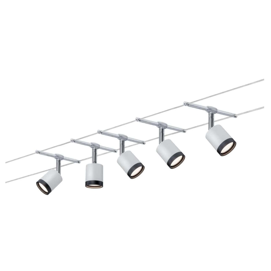 Paulmann 3981 - SET 5xLED/4W Einbauleuchte für das Seilsystem TUBE 230V