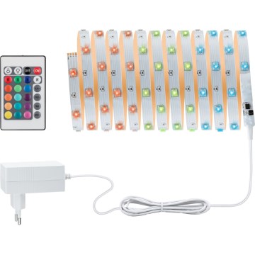 Paulmann 3988 - LED RGBW/13W dimmbarer LED-Streifen TIP 5 m 230V + Fernbedienung