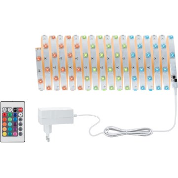 Paulmann 3989 - Dimmbarer LED-RGBW-Streifen TIP, 19 W, 10 m, 230 V + Fernbedienung