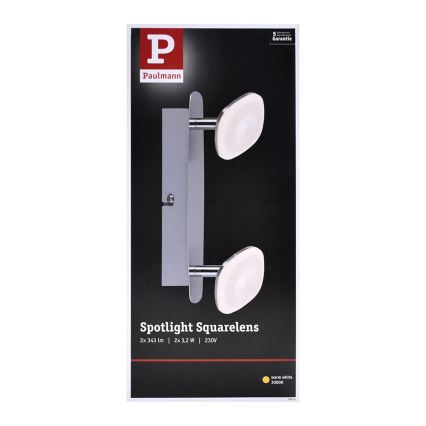 Paulmann 66651 - LED Spotlight SQUARELENSE 2xLED/3,2W/230V